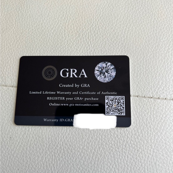 Moissanite earring and necklace 14K with GRA certificate.. - Picture 5 of 9